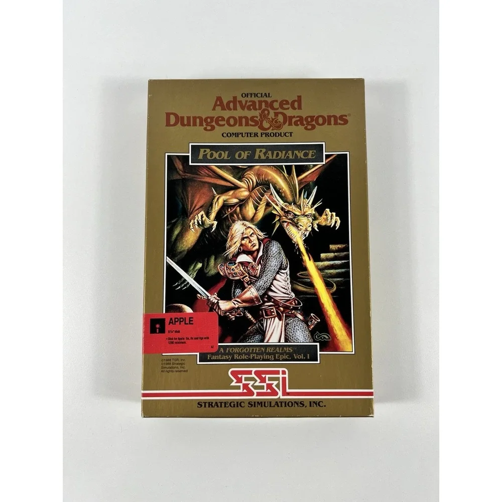Advanced Dungeons & Dragons: Pool of Radiance ~ Apple II, 1988